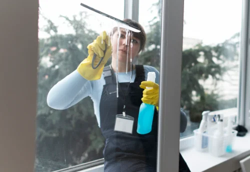 Nettoyage de vitres intérieures et extérieures à Courçais